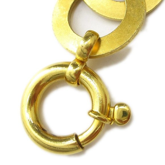 Authenticity Guarantee CHANEL CC Heart Charm Gold Chain Belt Accessories 95P Aut - Picture 5 of 6